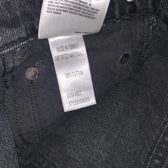 🔻Agolde - Black Denim Shorts - Picture 4 of 5